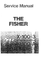 Fisher X-103-A - Service Manual 